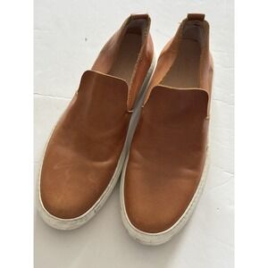 Astorflex Men's Size 45 Light Brown Leather Slip On Sneakers